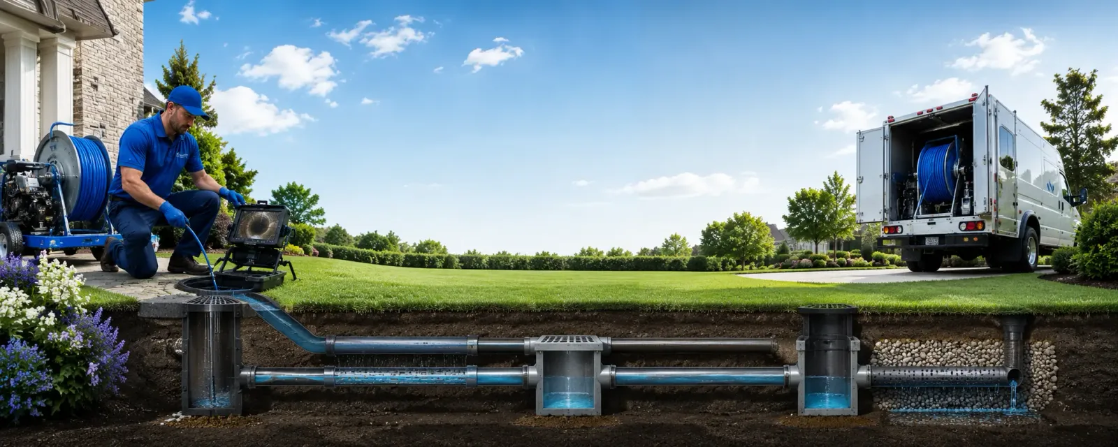 Outdoor drain cleaning information for Donalds, SC